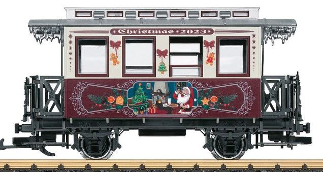 LGB Christmas Car 2023 w/Metal Wheels